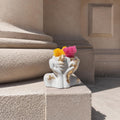 Pots of Love | Handmade Concrete Planters with Gold Leaf Finish | Minimalist Decorative Pots | Optional Dried Flowers or Preserved Moss | Made in England